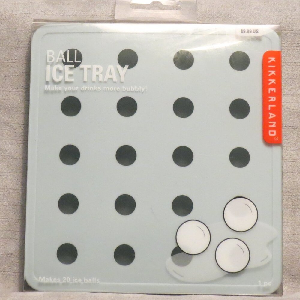 Kikkerland Round/Ball Silicone Ice Tray